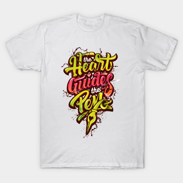 Heart & Pen T-Shirt by mulyahari